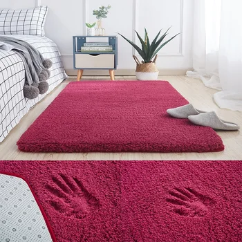 

Modern thickened lambskin rug bed front bedside carpet living room carpet anti-slip floor rug home tatami rug baby crawling mat