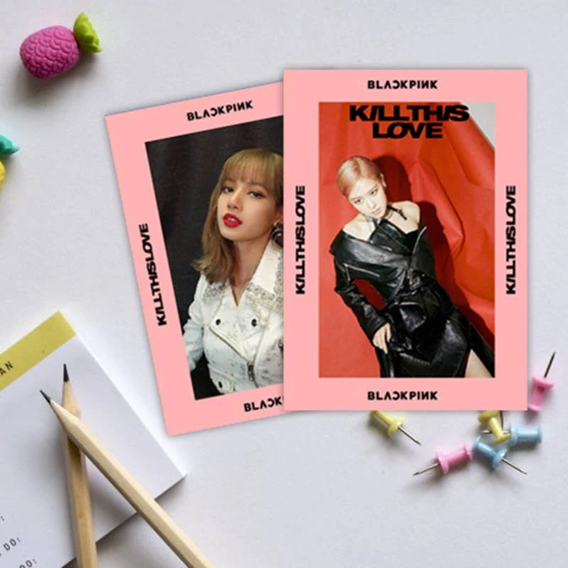 1 шт. Blackpink Lomo карты Kill This Love альбом прозрачный ПВХ фото карты для поклонников коллекция подарок