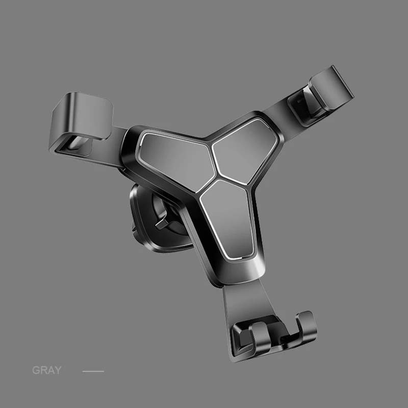 Универсальный автомобильный держатель для телефона Gravity Air Vent Mount Stand вращение на 360 градусов без магнитной поддержки телефона для 4~ 7 дюймов кронштейн для телефона