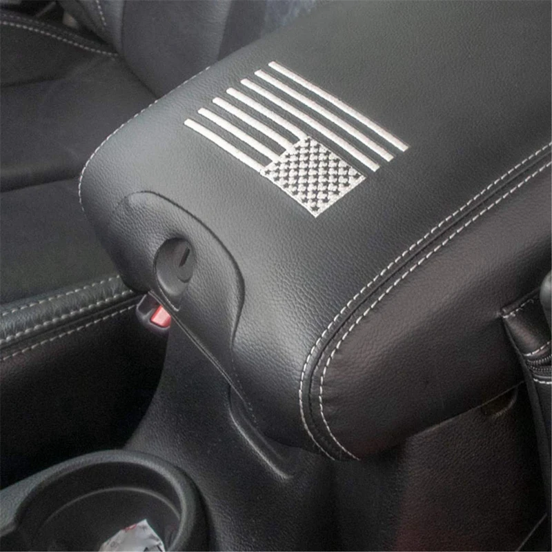 Центральная консоль подлокотник коврик водонепроницаемый кожаный чехол с сумкой для хранения для 2012- Jeep Wrangler JK