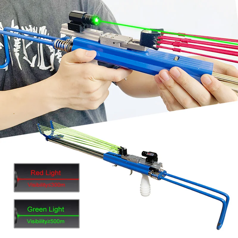 Rifle tirachinas potente para tiro al aire libre, Catapulta de acero  inoxidable, banda de goma de 12 hebras, caza láser, juguete - AliExpress