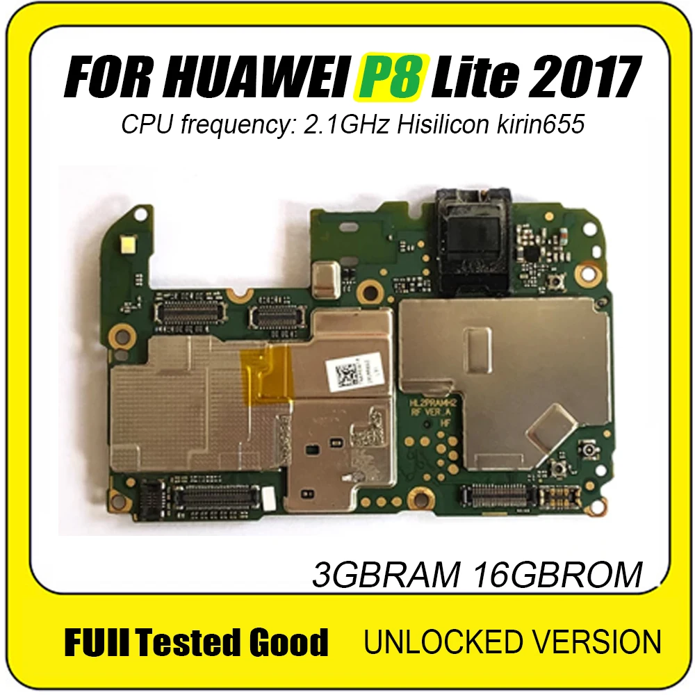 16 Гб встроенной памяти пикселей 3 оперативной для HUAWEI P8 Lite 2017 материнская плата разблокированный логическая