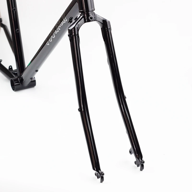 CR-MO сталь 2" Touring Frameset циклокросс 26er рама вилка дисковый тормоз классический нагревательный обработанный хром велосипедные рамы