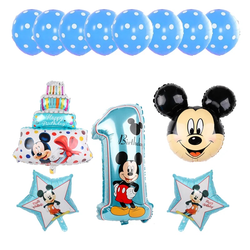 1 Set Disney Minnie Mickey Mouse Aluminum Foil Balloon Wedding Birthday Party Decoration Helium Balloon Baby Shower Kids Toy Ballons Accessories Aliexpress