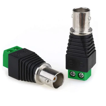 

DC Power Female Green terminal CAT5/CAT6 CCTV Camera Cable Connector BNC Female Plug Adapter For 3528/5050/5730 led strip light