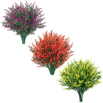 

8 Bundles Artificial Fake Flowers for Decoration UV Resistant No Fade