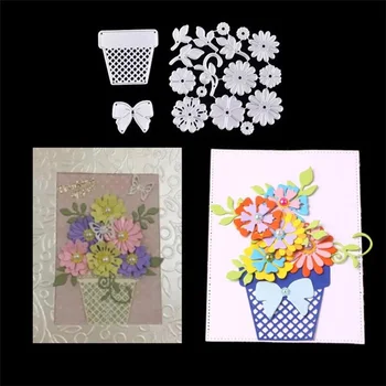 

Cutting Die Metal Mold New Dies Flower Flowerpot DIY Scrapbooking Album Decor DIY Crafts Embossing Folder for Cards Making