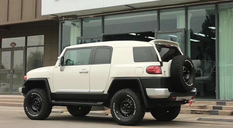 for toyota Fj cruiser 2007 2018 ABS painting white Car tail wing roof visor rear spoiler