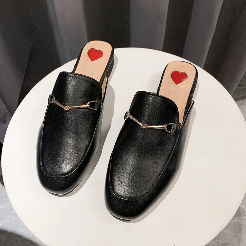 

IN 2020 New style flat bottom fashion metal accessories heating cotton shoes antiskid wool shoes antiskid fashion shoes