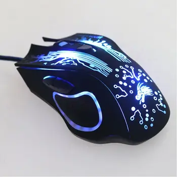 

USB Wired Gaming Mouse 6-button LED Luminous Desktop Computer Laptop Optical Mouse Ergonomic Design Gamers Gaming Mouse
