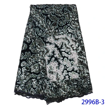 

Beautifical African Lace Fabrics 2019 Nigerian Sequins French Tulle Lace Fabric Embroidery Wholesale High Quality Lace Fabric