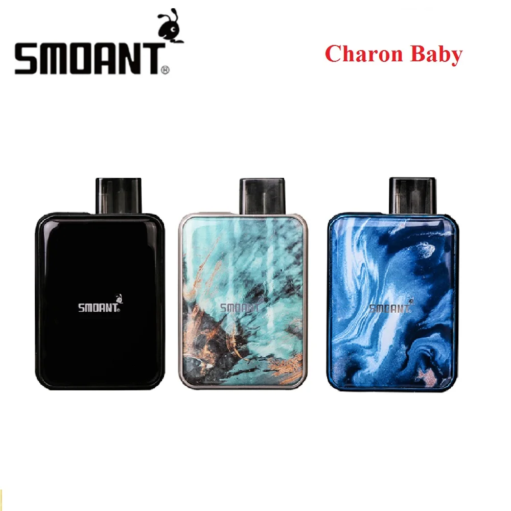 

Original Smoant Charon Baby Pod Vape kit Wi/ 750mAh Battery & 2ml Pod Electronci cigarette Pod System Kit VS Battlestar Baby Kit