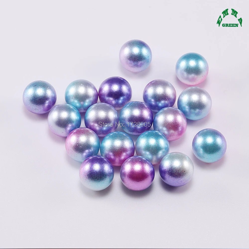 

Mermaid Pearls with no hole Round Pearls without Hole 3mm to 12mm Rainbow Gradient Pearl Beads Nail Art Pearls
