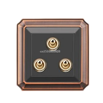 

Antique 86 Type Retro Toggle Switch 1-4 GANG 10A 110-250V Wall Panel Control