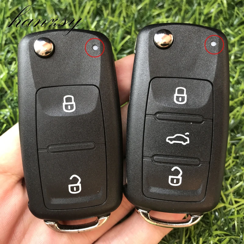 Чехол брелок для автомобильного ключа с 2 и 3 кнопками VW Volkswagen Skoda Octavia Golf Mk6 сиденье