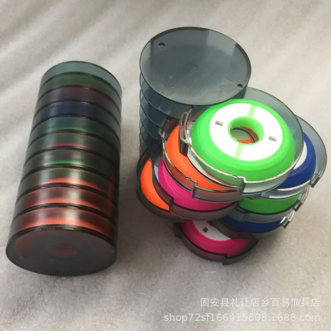

2018 New Style Rainbow Silica Gel Principal Line Box Multi-functional Rotating yu xian he Silica Gel Axis Fishing Line Group