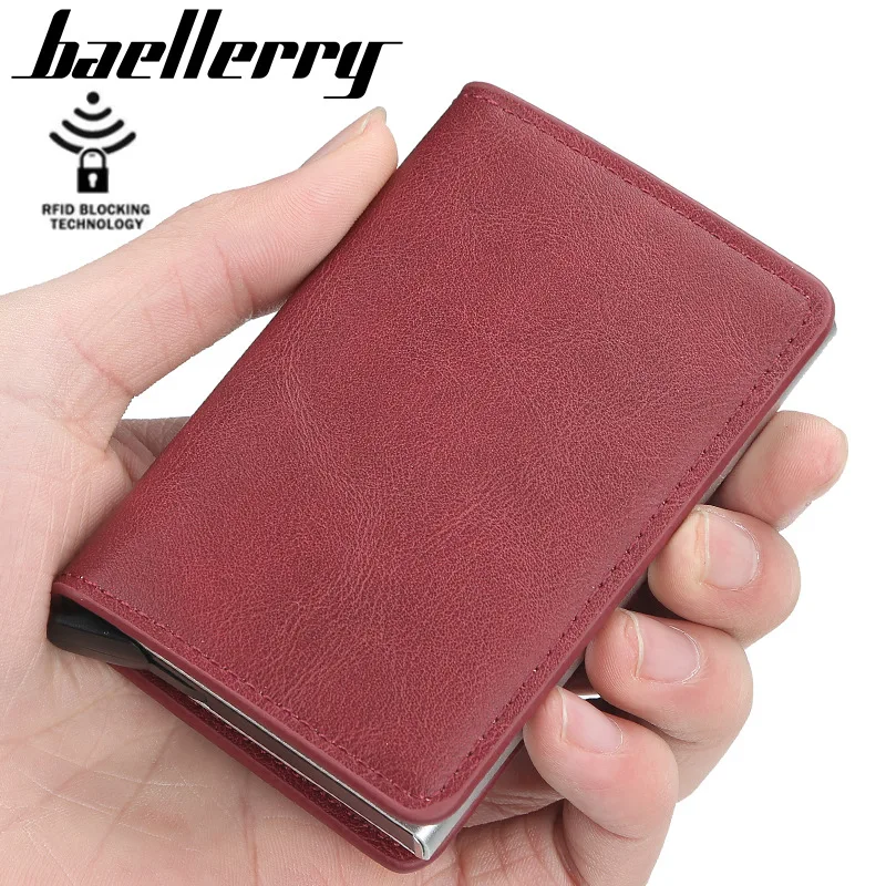 

top 2020 new Men Wallets Quality Rfid Card Holder RFID Male Vintage Short Purse Small Leather Slim Wallets Mini Wallets