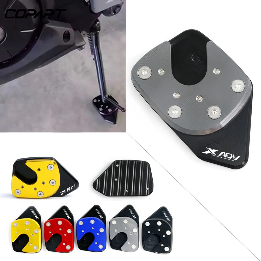 For HONDA XADV X-ADV 750 2017 2018 X ADV Motorcycle Foot Side Stand Pad Plate Kickstand Enlarger Su