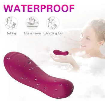 Butterfly Vibrator Remote Control Couple Lay-on Vibrators Clitoris and Vagina Quiet Clit Stimulator Sex Toys for Women Couple 4