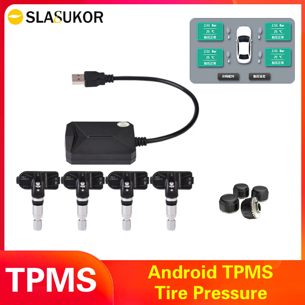 Android TPMS tire pressure monitor/USB Android navigation tire pressure