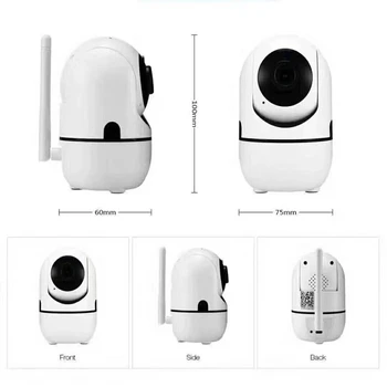 

home intelligent surveillance camera Human body tracking wireless WiFi night vision network baby monitor