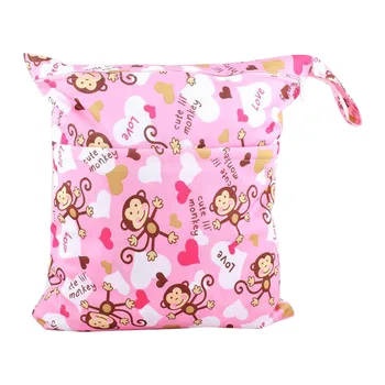 

Storage Wet Dry Double Zipper Nappy Pouch Travel Nursing Diaper Bag Baby Infant Stroller Accessories Cute Maternity Reusable
