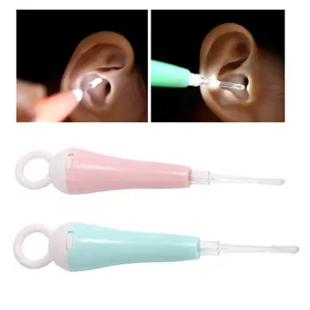 

LED Light Plastic Ear Cleaner Spoon Earpick Flashlight Earwax Remover Adult Children Baby E65F