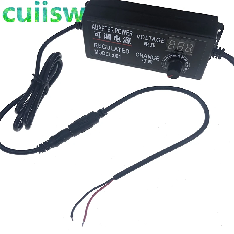 Power Adapter Adjustable AC To DC 3V 5V 6V 9V 12V 15V 18V 24V 2A 3A 5A Universal 220V To 12 V Volt