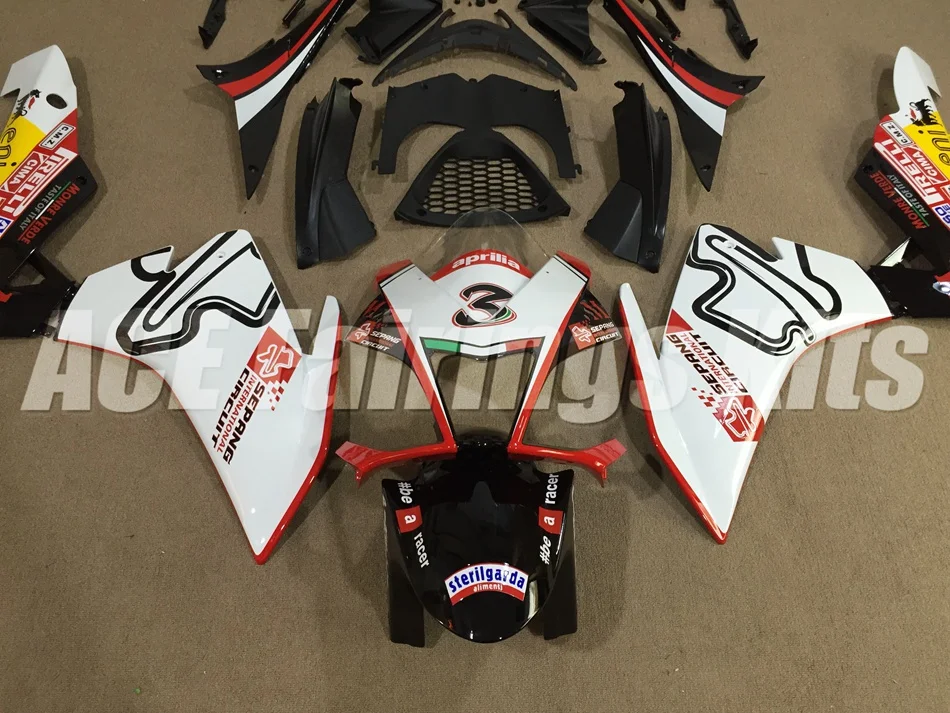 Полный комплект обтекателя мотоцикла подходит для Aprilia RSV4 1000 2010 2011 2012 2013 АБС-пластик Пользовательские 3