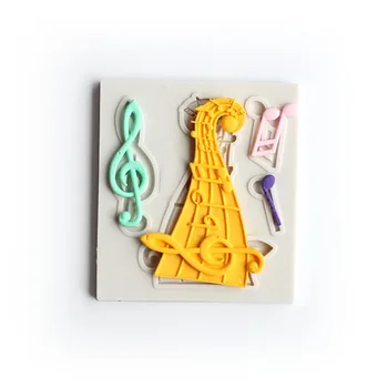 

Pastry baking Tools Music Notes Shape Silicone Mold For Fondant Cake Mold Bakware Tools Soap Mold Sugar Tool