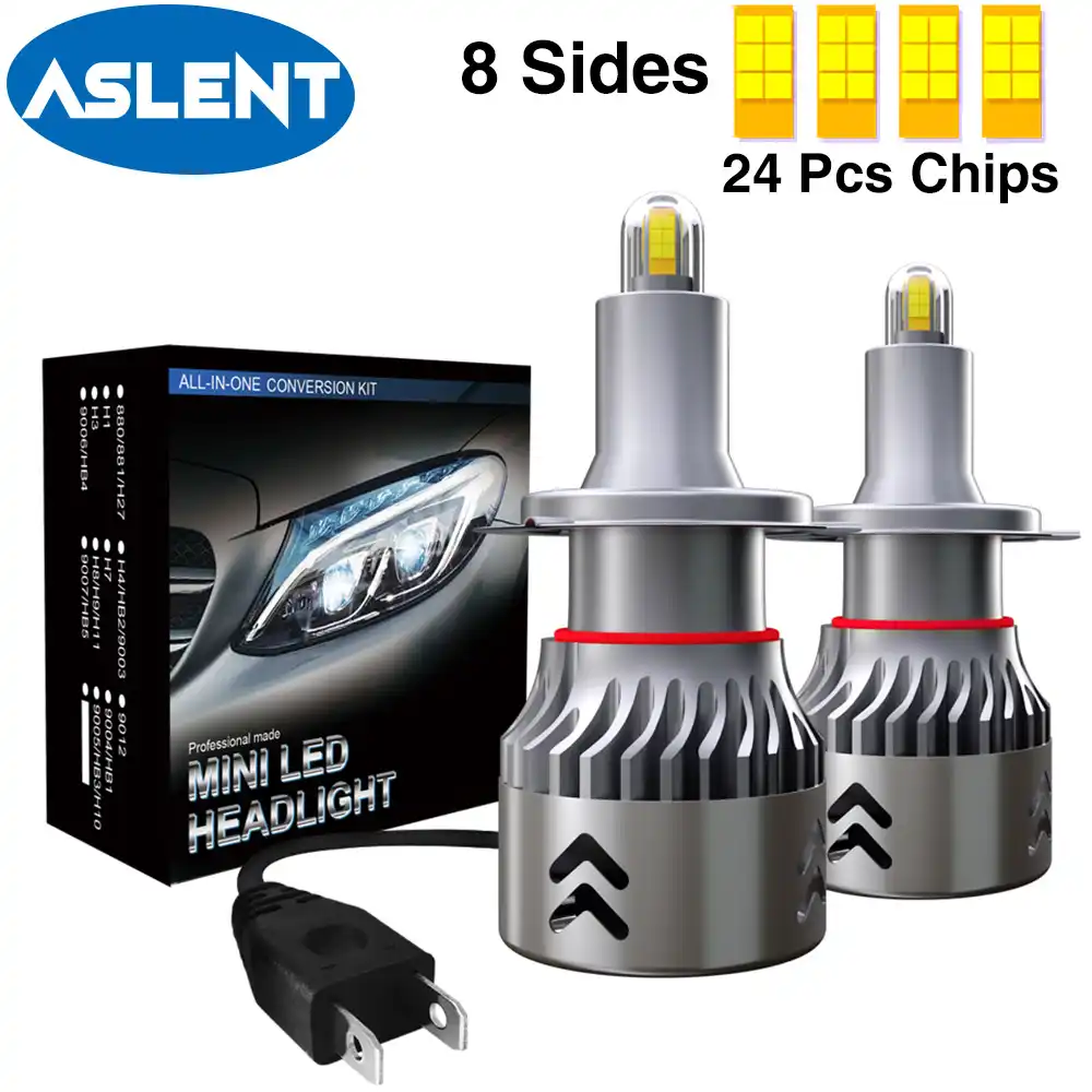 24 Csp車ヘッドライトh1 H7 Led電球h8 H11 Led 9005 Hb3 9006 Hb4ターボled Automotivo lm 12v 24v 6000 18kホワイト自動ランプ 車のヘッドライトの球 Led Aliexpress