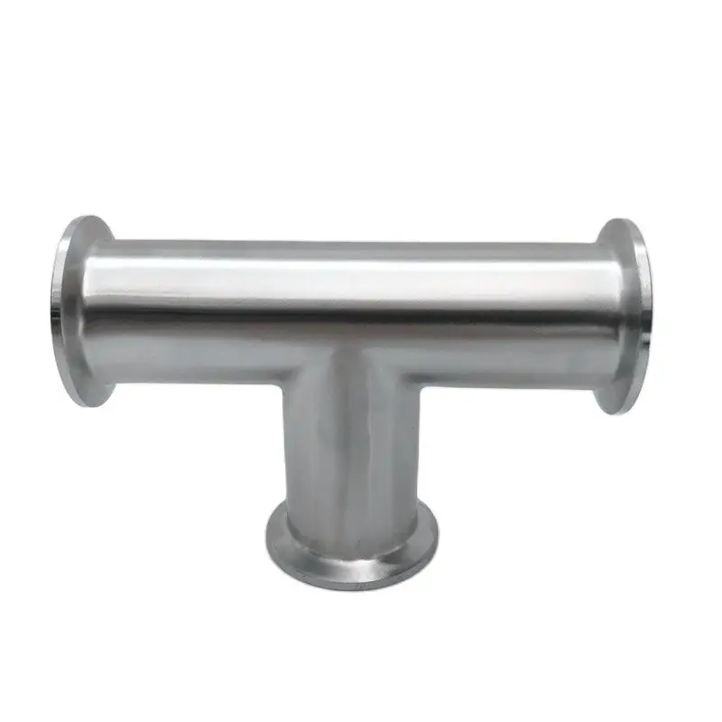 

Санитарный 1,5 дюйма Тройной зажим 7 мп, равноценный тройник из нержавеющей стали SS304, фитинг для труб с тройным клевером пищевого класса