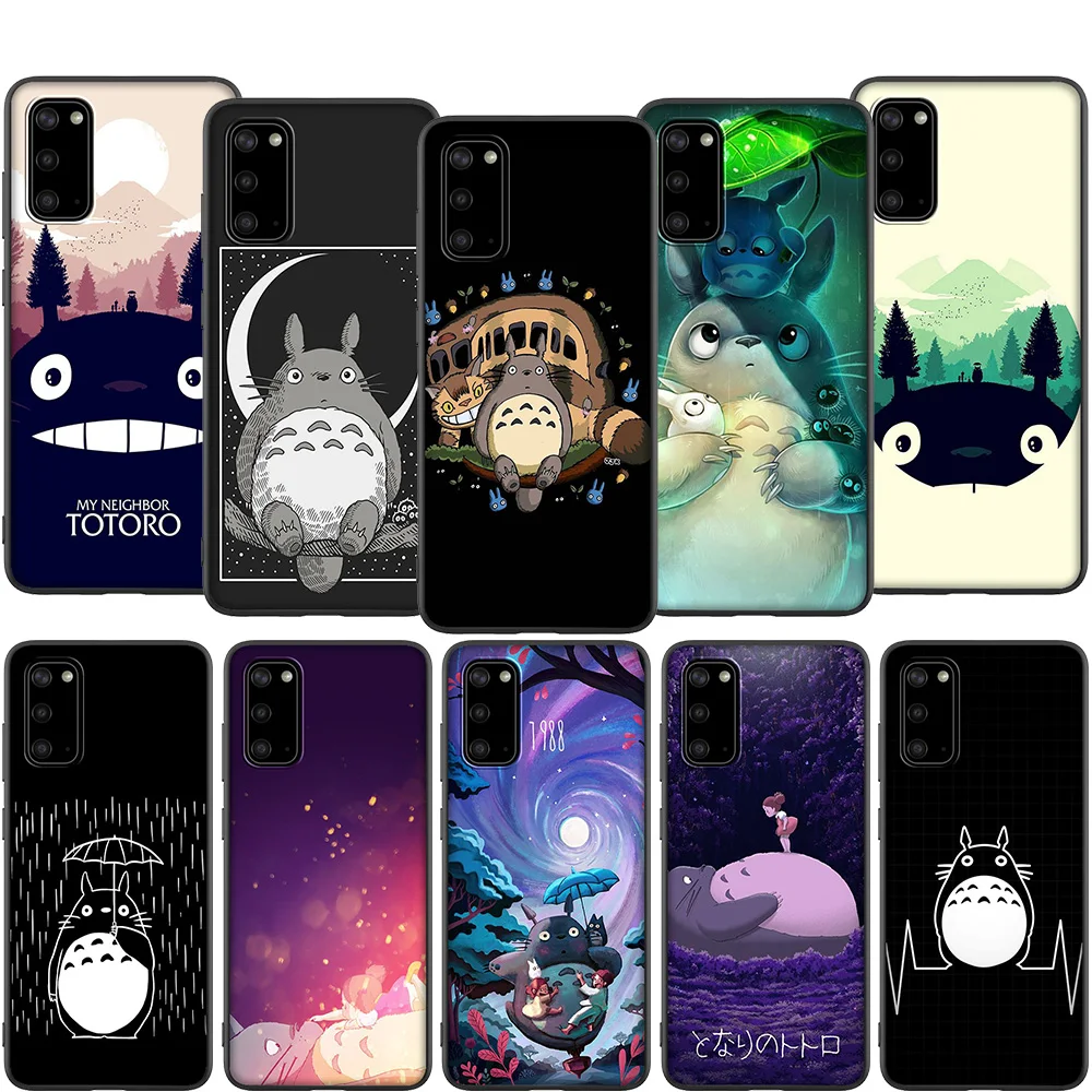 Lavaza My Neighbor Totoro Anime Soft Case for Samsung Note A3 A5 A6 A7 A8 A9 A10s A20s A30s A40s A50s 10 A70 8 9 J6 Plus | Мобильные