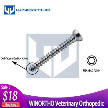 

2.0mm pet hex cortical bone self-tapping screws small animal orthopedic equipment Medical orthopedics instrument