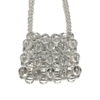 

1Pc Women Beaded Shoulder Lady Crossbody Bag Party Tote Messenger Satchel Purse Bag