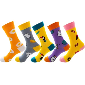 

Cool Food Animal Hip Hop Crew Socks Funny Street Happy Socks Men Harajuku Divertidos Skateboard Chaussette Homme cotton cartoon
