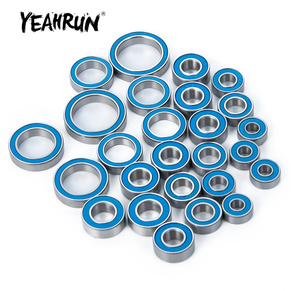 

YEAHRUN, 26 шт., металлические ступицы колеса, комплект уплотненных подшипников для TRX-4 Sport Defender Bronco 1/10, обновленные детали для радиоуправляемой модели гусеничного автомобиля