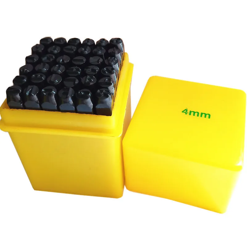 36pcs Metal Leather Stamping Kit Steel Numbers Stamp Punch Tools Set