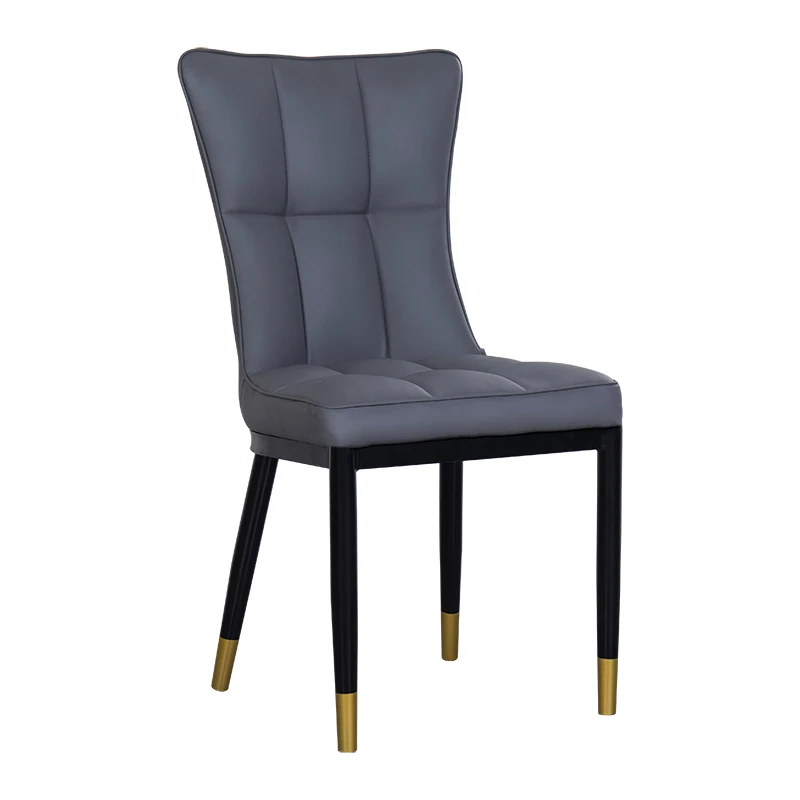 

Nordic light luxury dining chair home stool modern minimalist new Chinese style negotiation hotel leather restaurant chair chair