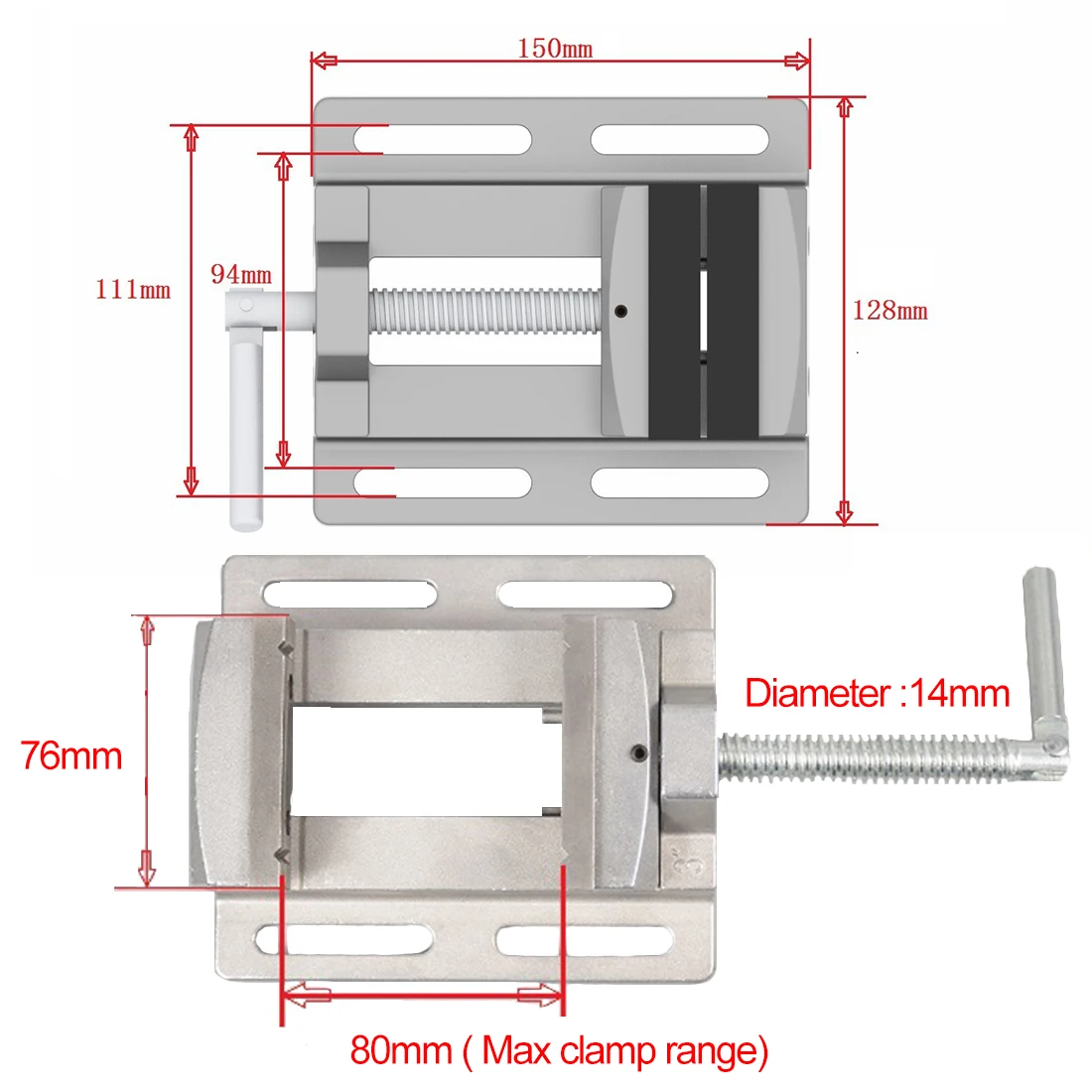 BG-6256 Milling Machine Pliers 3 Inch Drill Press Vice Bench Clamp Flat Tongs Vise Drilling Machine Stand Flat Nose Pliers Vise