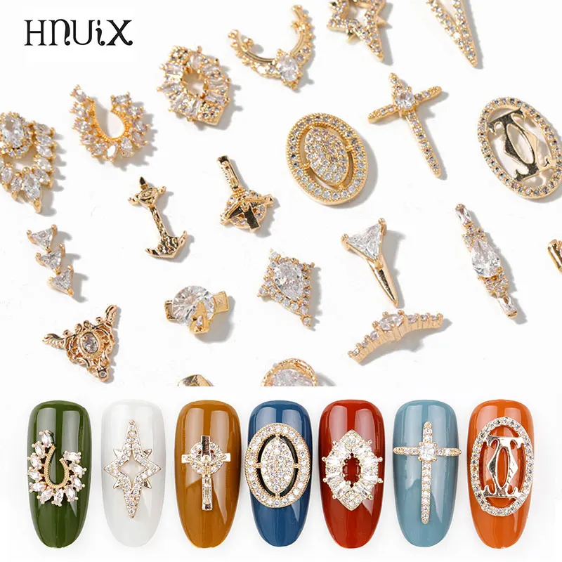 

2 pieces water drop Crystal Dangle Chain Charms Nail Jewelry Decorations 22 type luxury Zircon Crystal Rhinestones For Nails