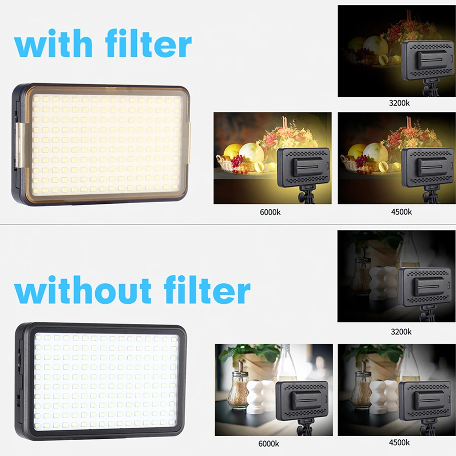 MAMEN 160 Led видео фотографическое освещение на камеру студийное кольцо с