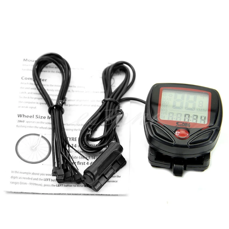 

Impermeabile Digitale LCD Computer Bicicletta Ciclo Tachimetro Odometro A6HE