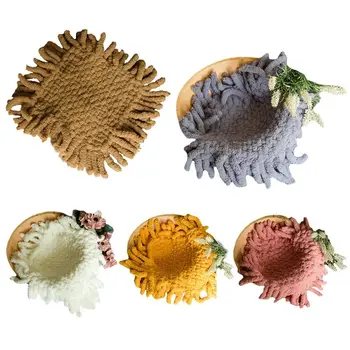 

Newborn Photography Square Blanket Wrapped Cloth Photo Props Padding Blankets