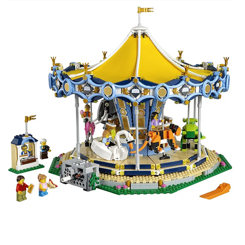 

15036 The New Carousel Creator City Street View Series Model Building Blocks Bricks Toys for Children Christmas Gifts Friends