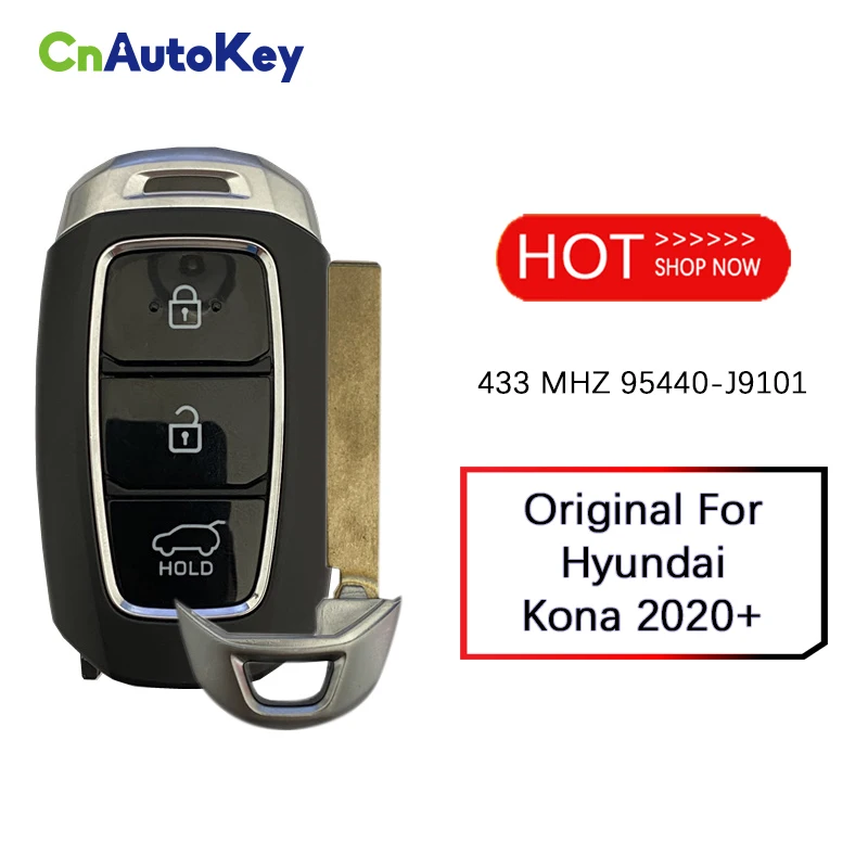Cn020160 Original For Hyundai Kona 2020+ Smart Key 3buttons 433mhz Part