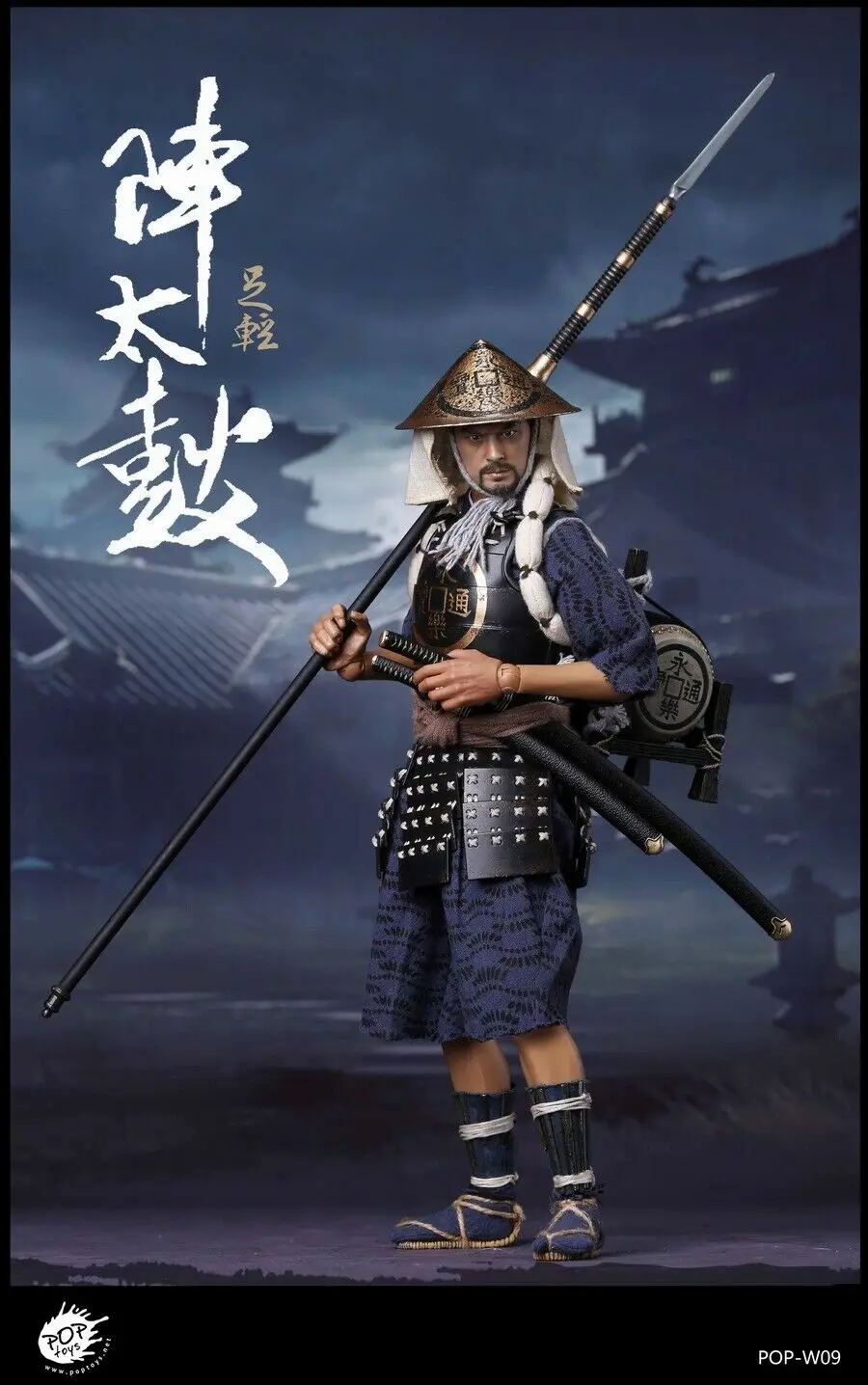 POPTOYS 1/6 W09 Oda Nobunaga Army Taiko Drum Ashigaru 2,0 фигурки кукол