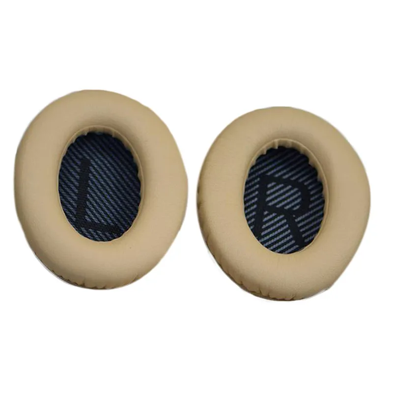 Replacement Earpads Ear Pad Cushion Cover Fit For BOSE QC35 QC25 QC15 AE2 Headphone Memory Foam Pads Ear Cover Repair Parts - Цвет: Beige