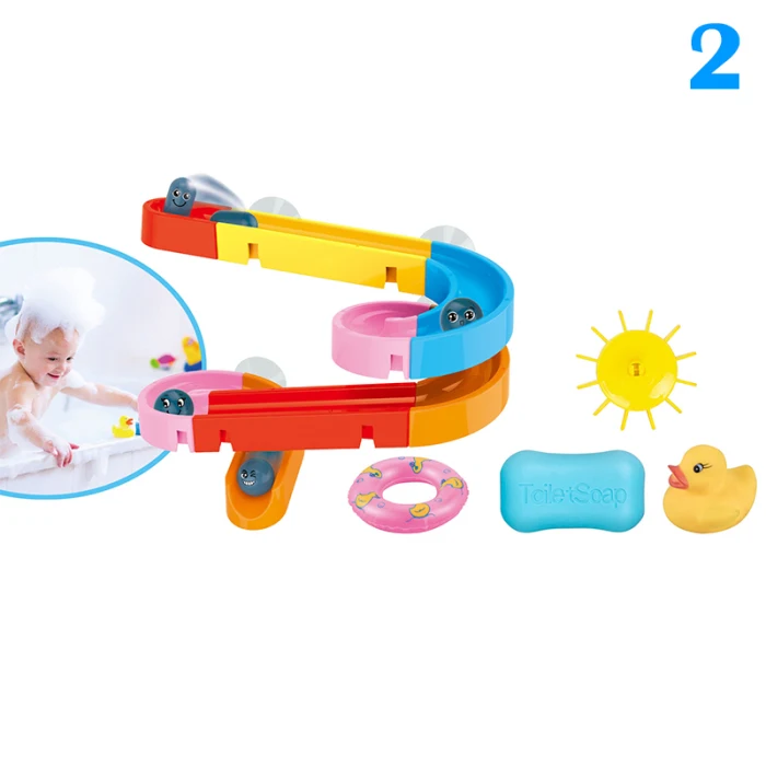 Ванна мраморная игра для ванной игрушка на присоске трек DIY комбинация Ванна Вода игрушки для детей Высокое качество