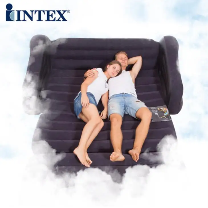 2 человека Intex Крытый надувной автомобиль секс диван кровать складной ленивый Подушка пляж открытый кемпинг матрас кресло